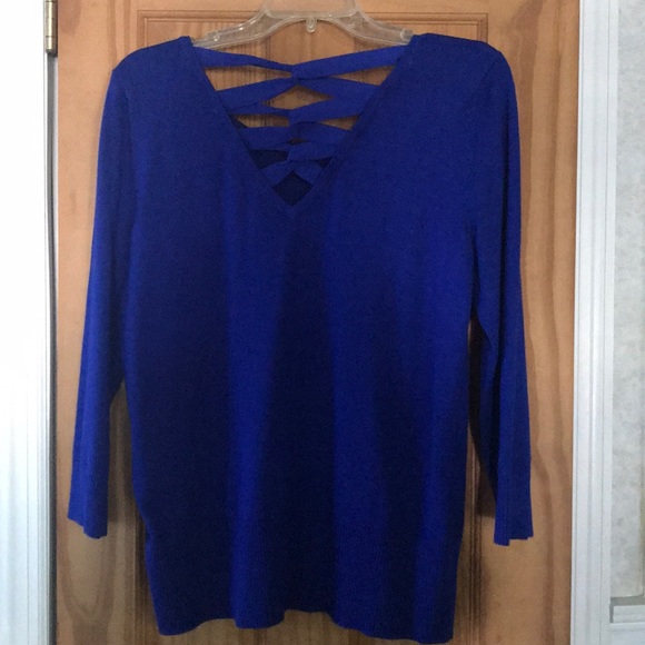 Cable & Gauge Blue Sweater - Picture 2 of 4